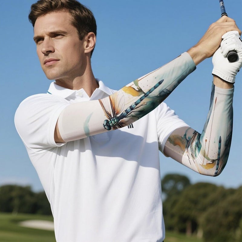 QiErDesign Marble Sports Compression Arm Sleeves for Men & Women - Youth Arm Sleeve Baseball Volleyball Sleeves & Basketball Sleeve - Image 5